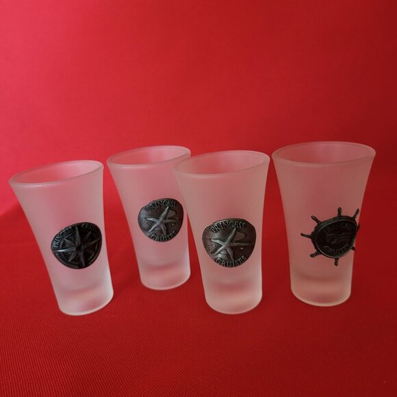 Princess Cruises Shot Glasses Set of 4 Nautical Maritime - Picture 5 of 12